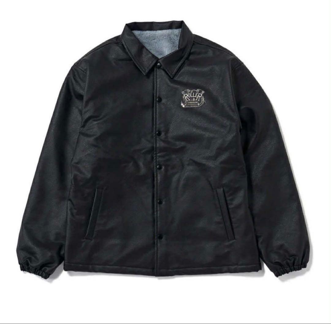 ROLLER FAKE LEATHER COACH JACKET XL 最安値