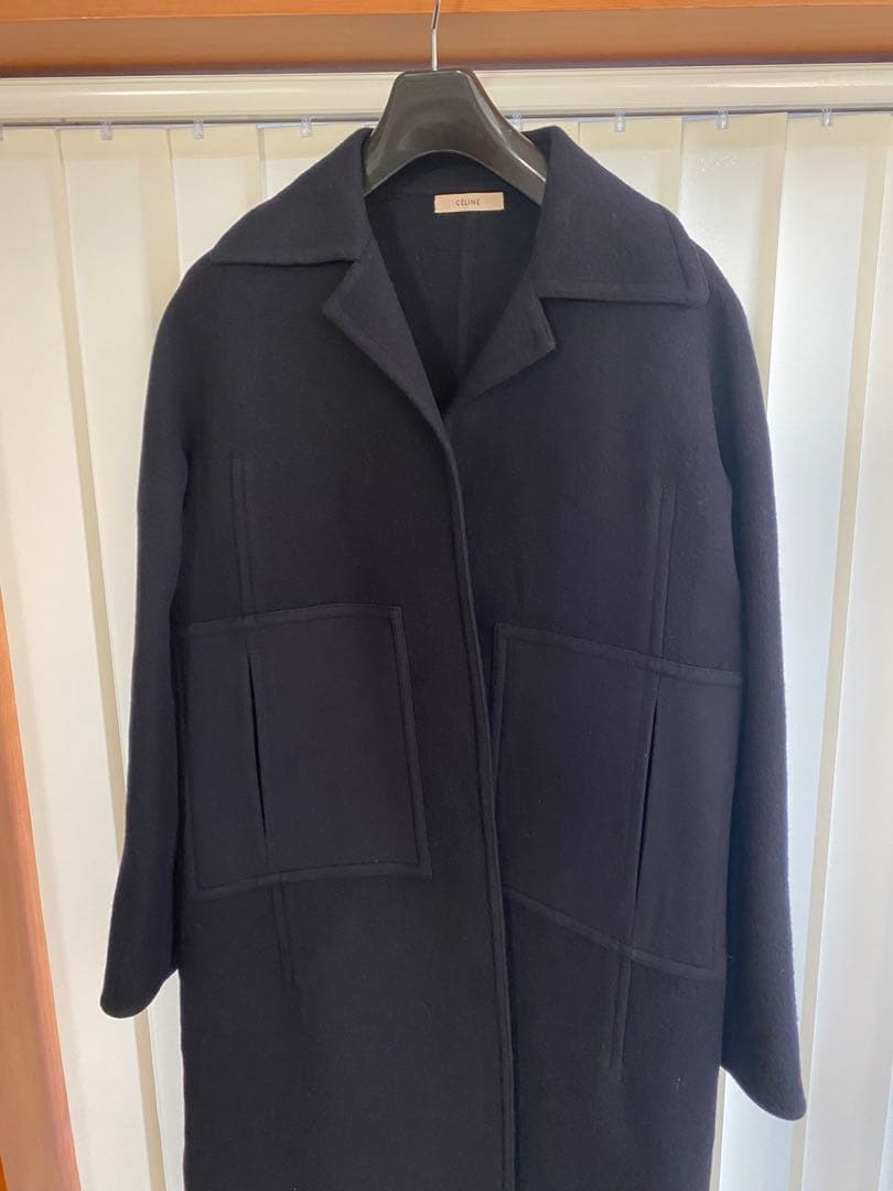 セリーヌ celine ネイビー ロングコート フィービー