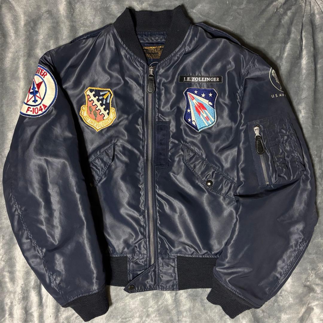 n*t様 美品 バズリクソンズ TYPE L-2A サイズ38 ネイビー純正カス