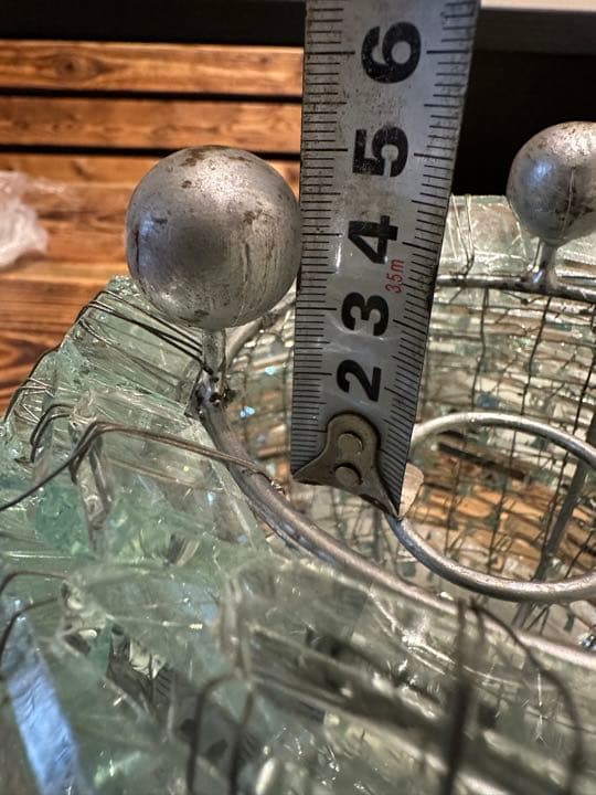 モザイクガラスのボールランプ