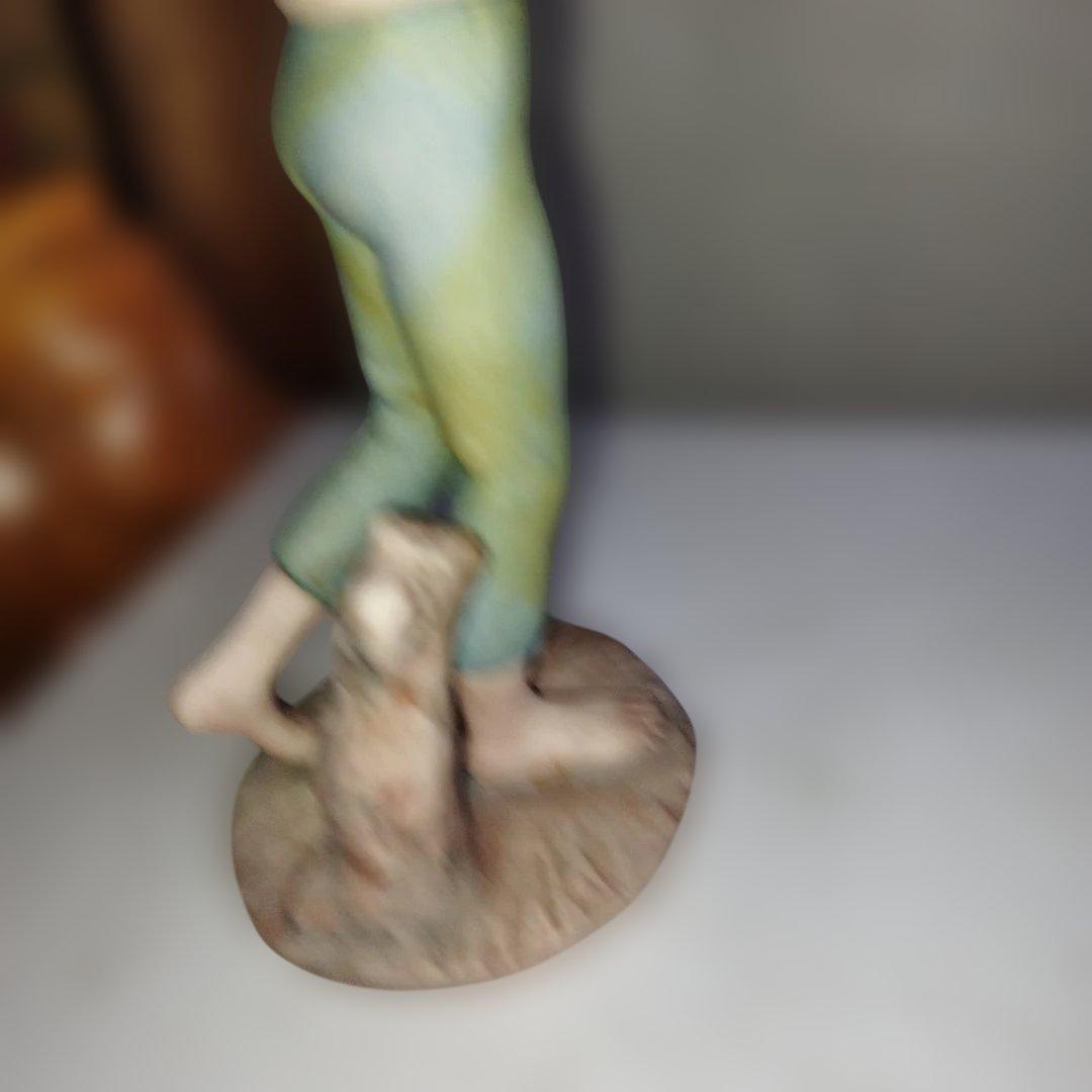 陶器製少年像 約25cm