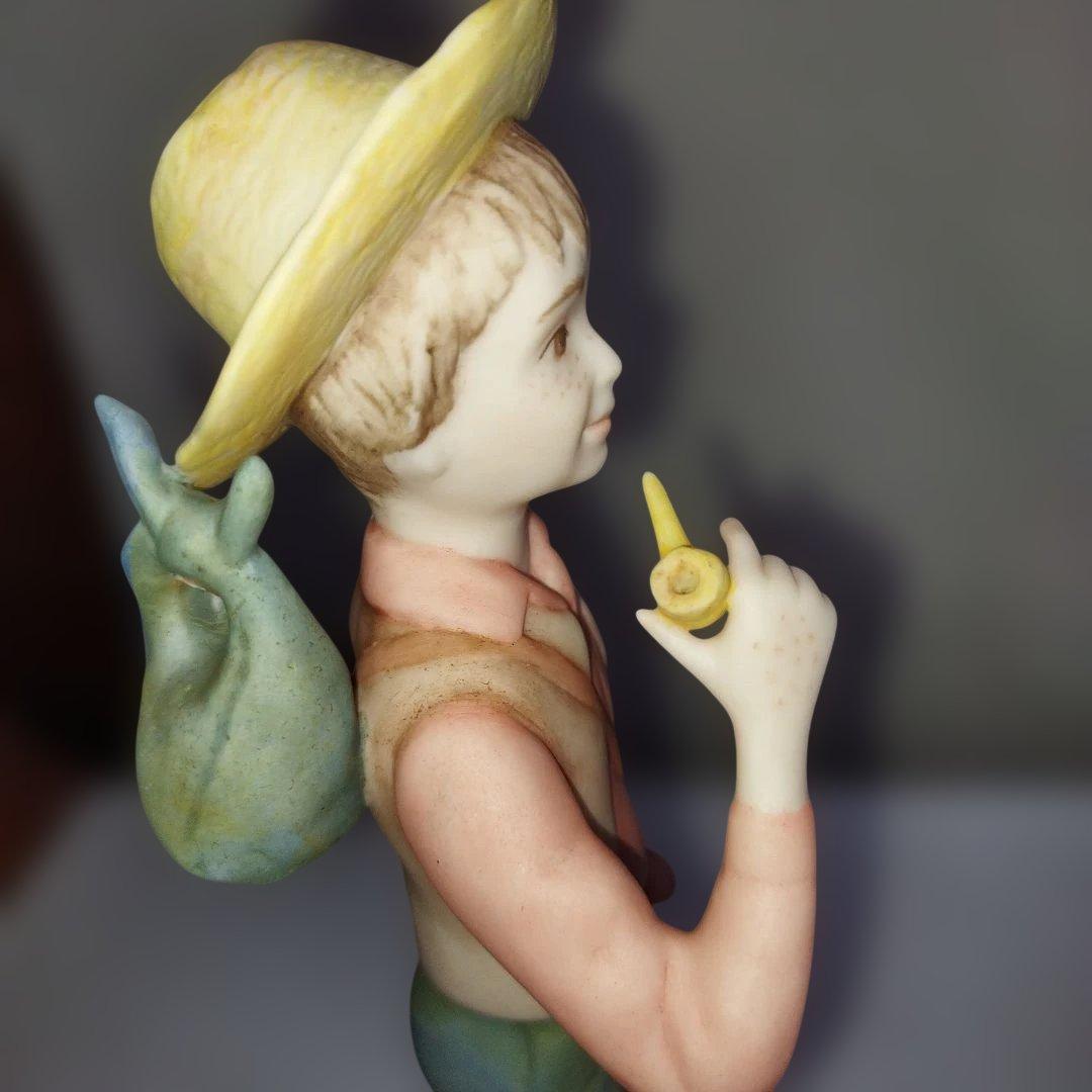 陶器製少年像 約25cm