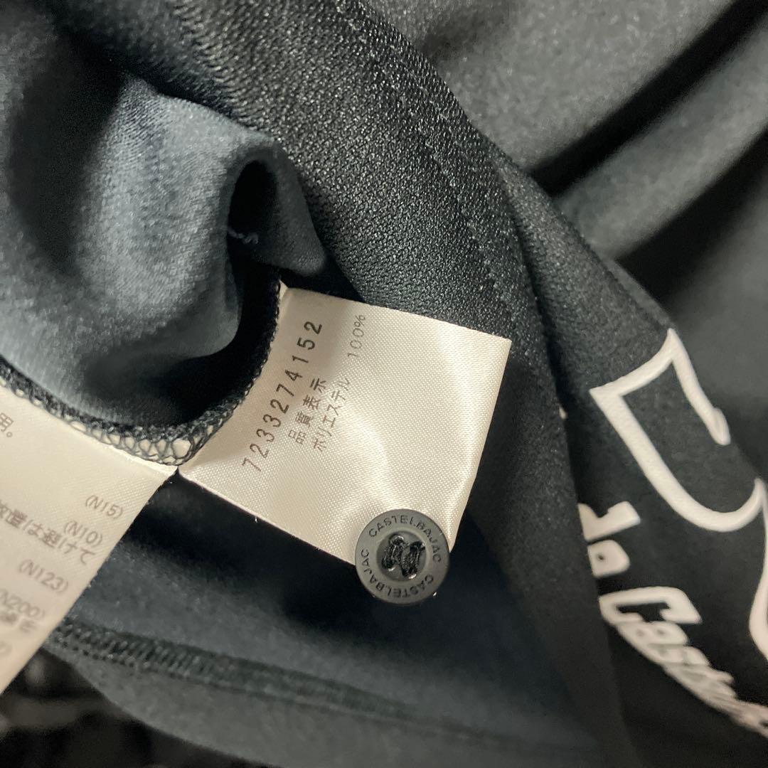 23SS カステルバジャック　スポーツ　ブラック　ゴルフ　ポロシャツ　50