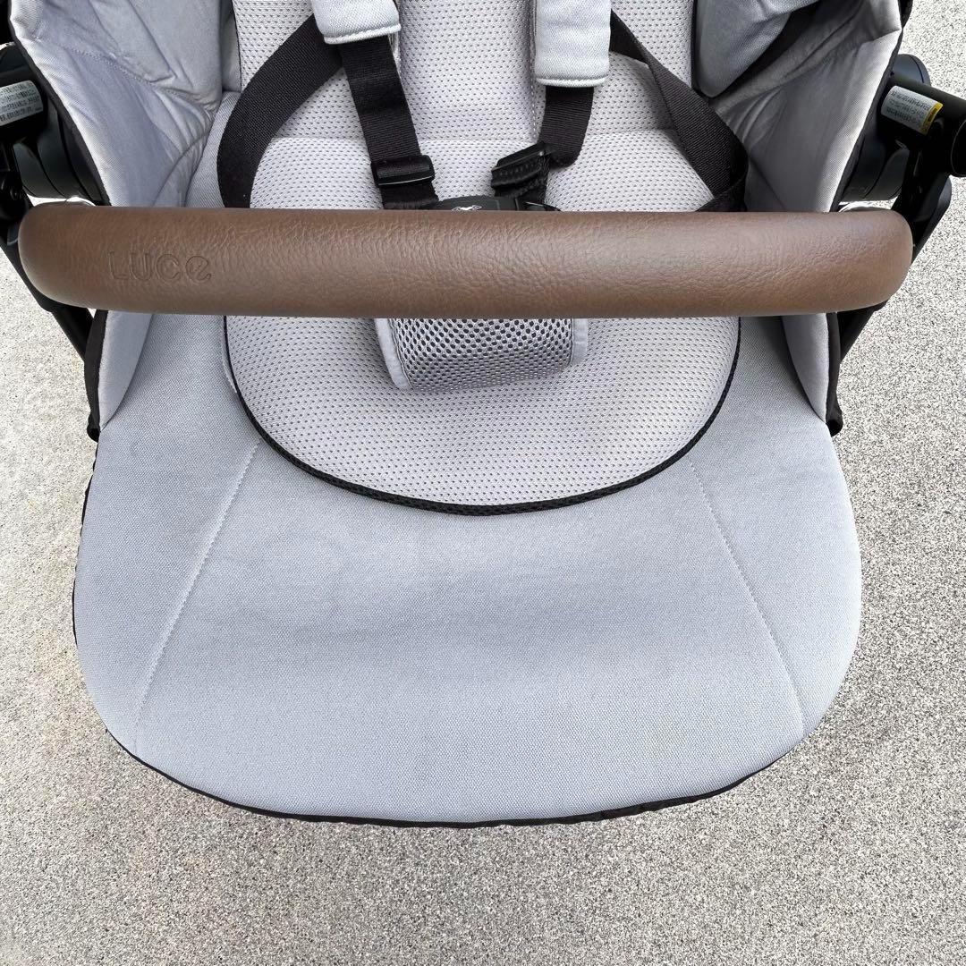 【説明書あり】アップリカ ルーチェ ベビーカー A型 グレー