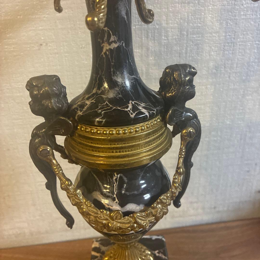 アンティーク イタリア製 7灯 キャンドルスタンド 蝋立て 燭台 曲がり有