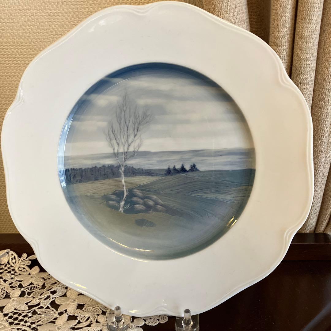 ドイツローゼンタール　ユーゲントシュティール　風景画プレート