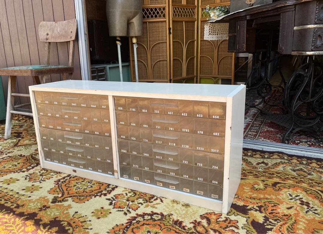 小引き出し 棚 昭和レトロ ミニキャビネット インテリア 当時物 アンティーク