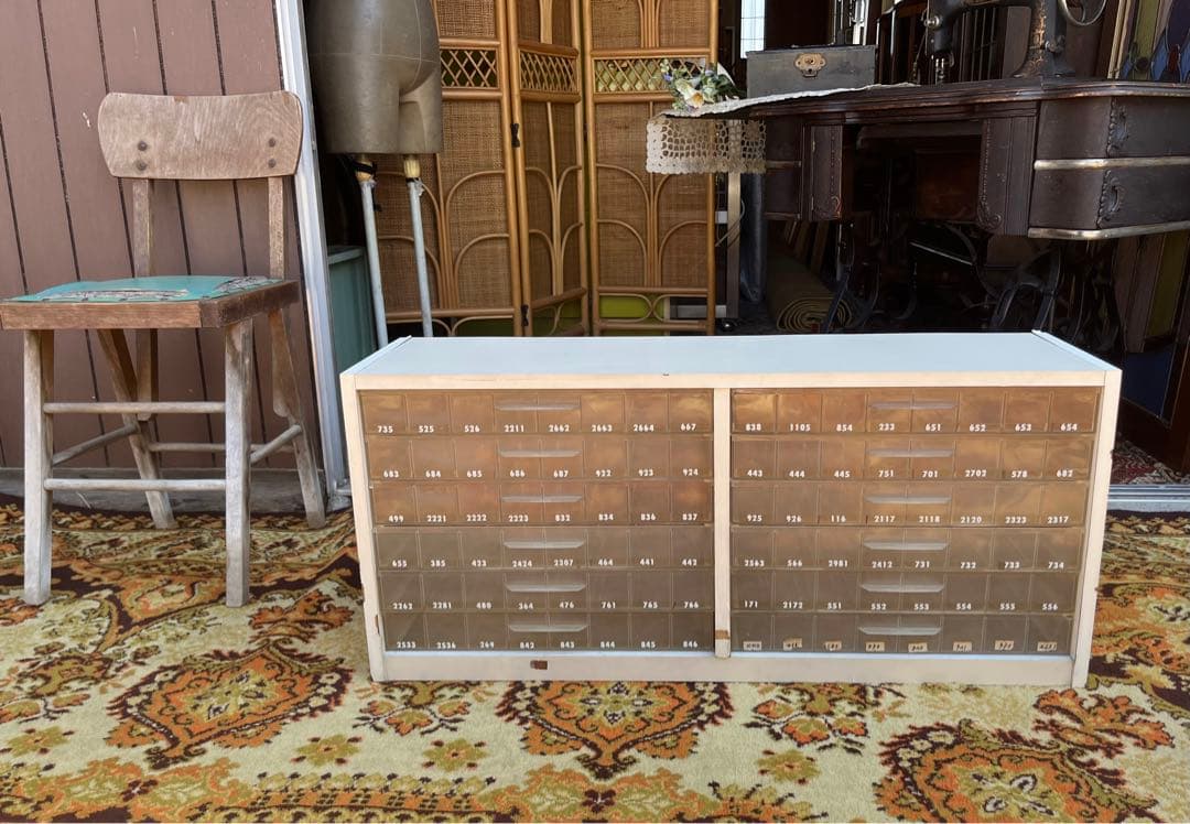 小引き出し 棚 昭和レトロ ミニキャビネット インテリア 当時物 アンティーク