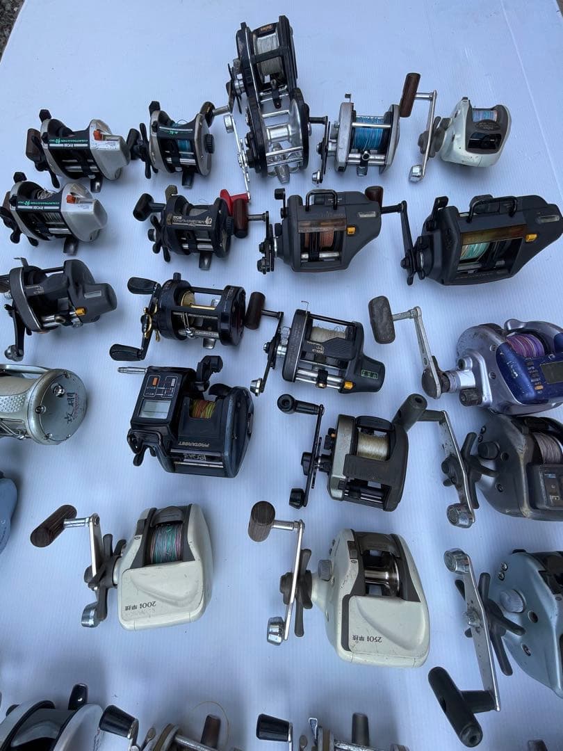 ダイワ　シマノ　RYOBI 両軸リール　船釣り　棚センサー　早技