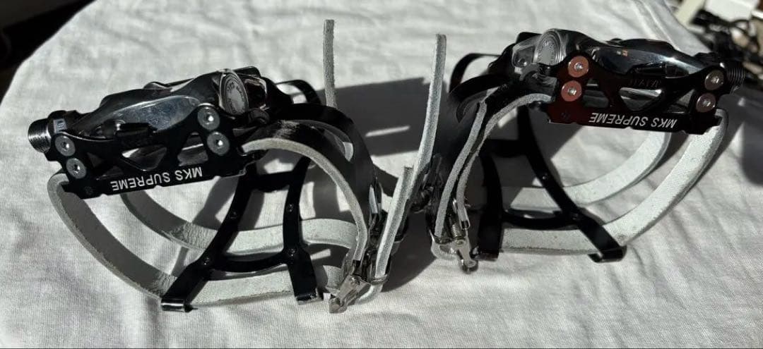 MKS 三ヶ島製作所 ペダル SUPREME トゥストラップ トゥクリップ