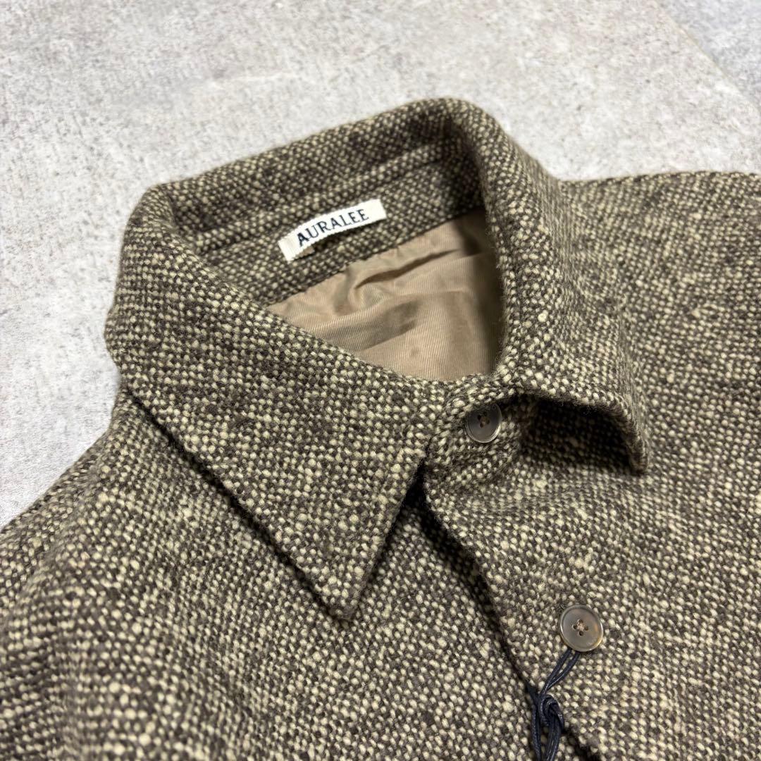 トップス AURALEE SPUN TWEED SHIRT BLOUSON 3