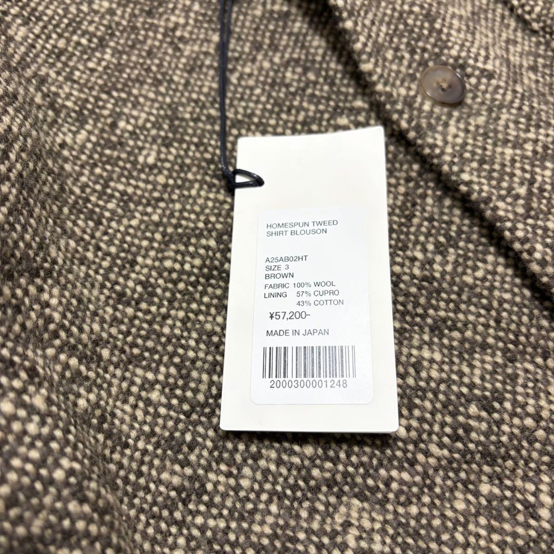 トップス AURALEE SPUN TWEED SHIRT BLOUSON 3