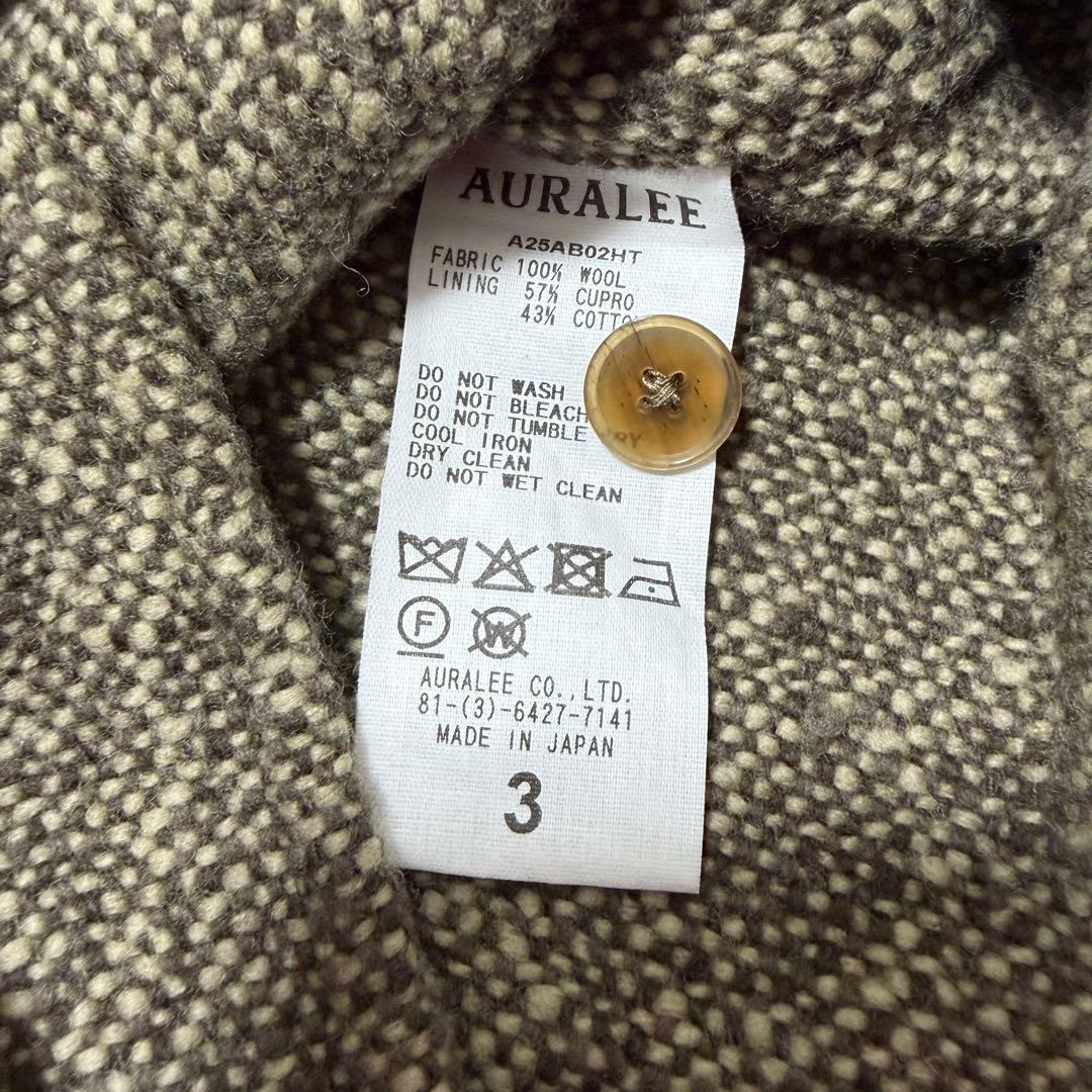トップス AURALEE SPUN TWEED SHIRT BLOUSON 3