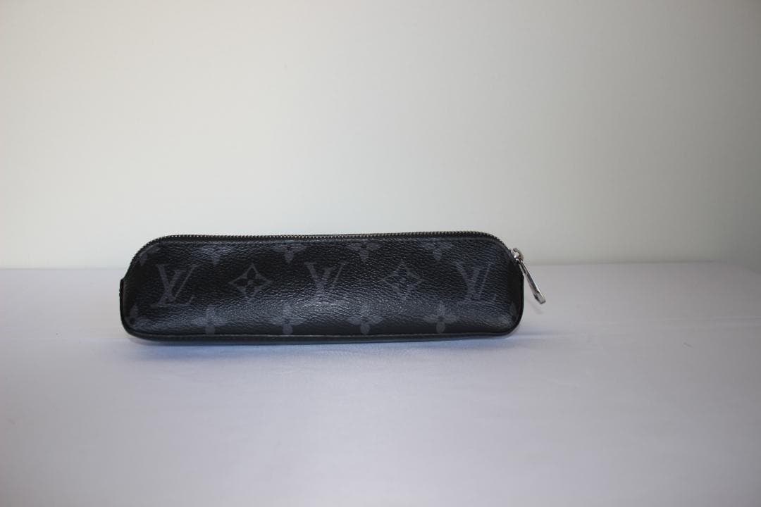 LOUIS VUITTON ルイヴィトン モノグラム ペンケース ブラックレザー