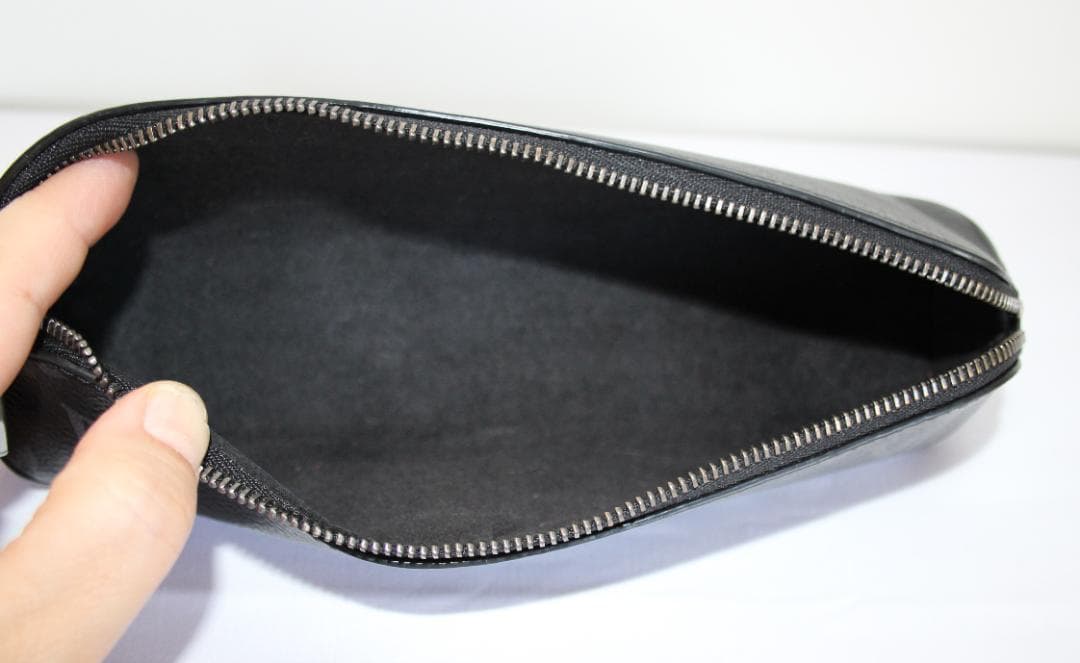 LOUIS VUITTON ルイヴィトン モノグラム ペンケース ブラックレザー