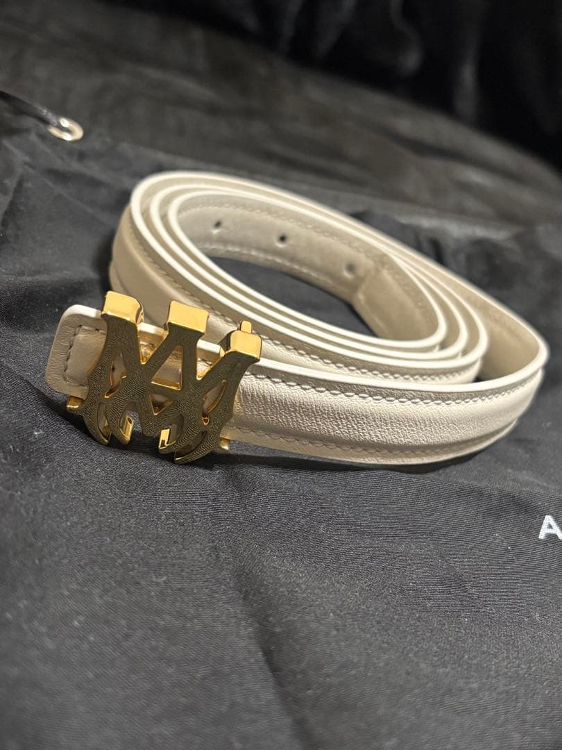 アミリ MAバックルナローレザーベルト メンズ 85