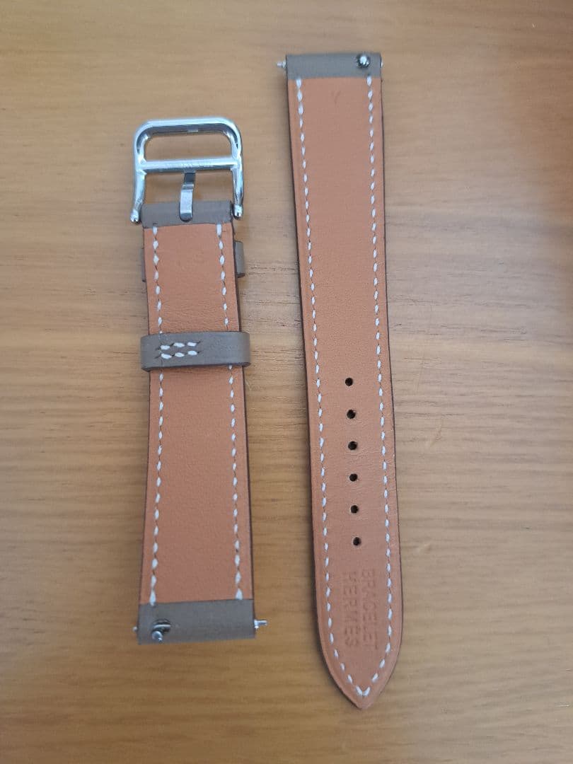 エルメス Hウオッチ　PM　ドゥブルトゥール 替えベルト付き