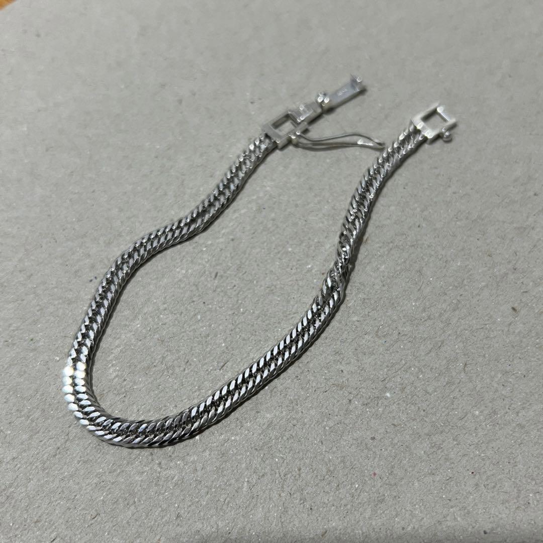 シルバー925喜平ブレスレット 12面トリプル 20cm 造幣局