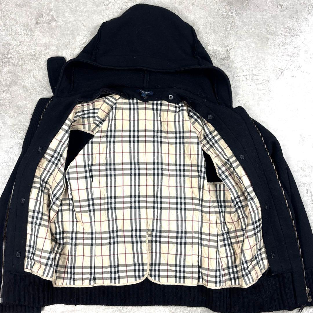 BURBERRY LONDON バーバリー ダッフルコート ウール ニットジャケ