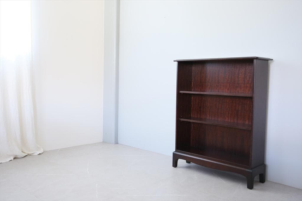 英国アンティークStag製ブックシェルフ/本棚/食器棚/飾り棚ラック89-252