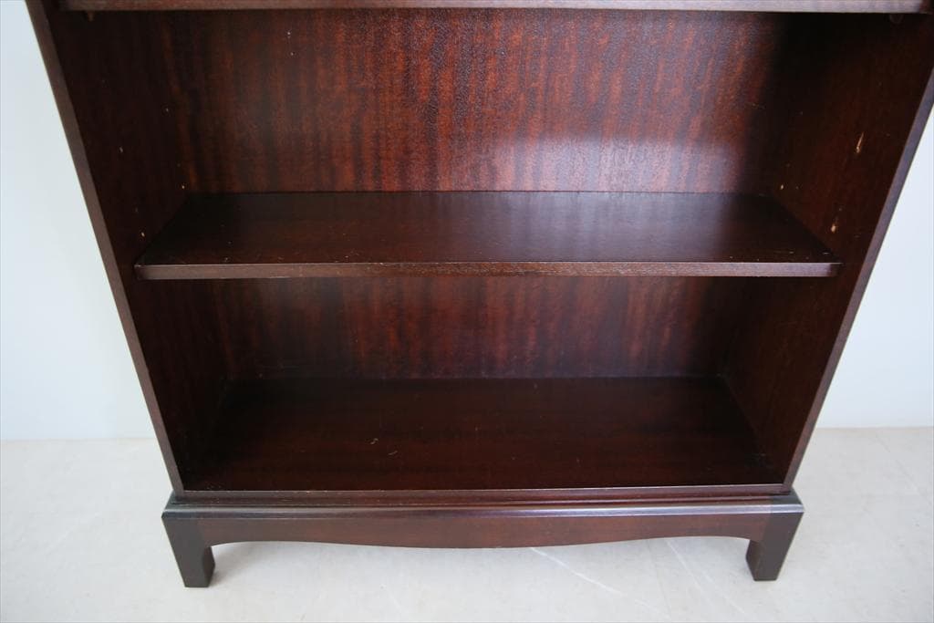 英国アンティークStag製ブックシェルフ/本棚/食器棚/飾り棚ラック89-252