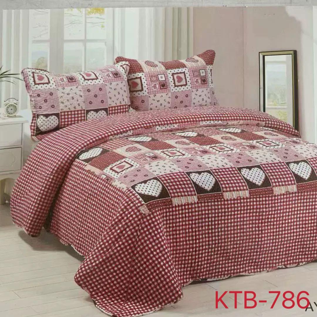 キルトベッドカバー3点セット綿マルチカバー キルティング 1139