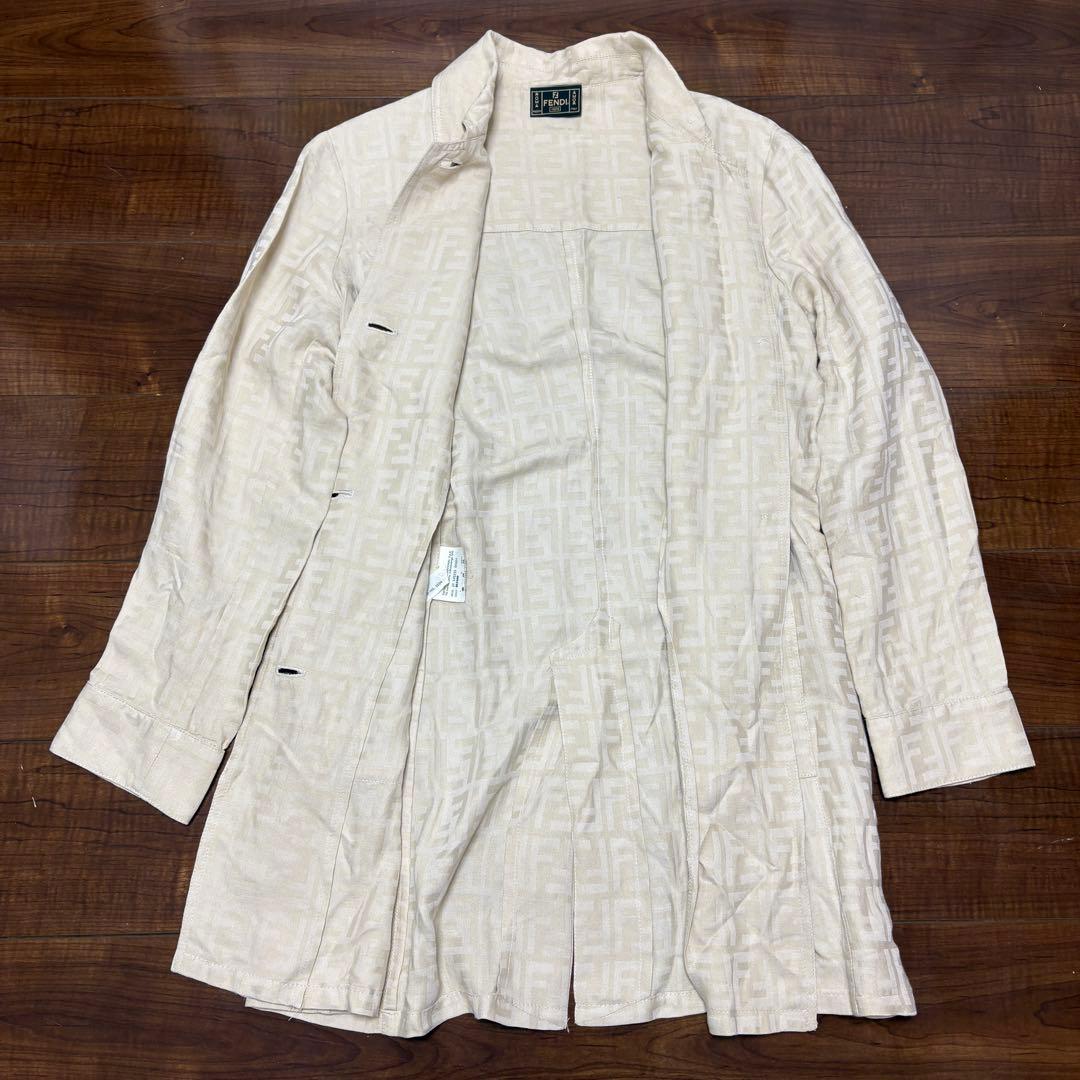 FENDI フェンディ ズッカ スプリングコート　薄手