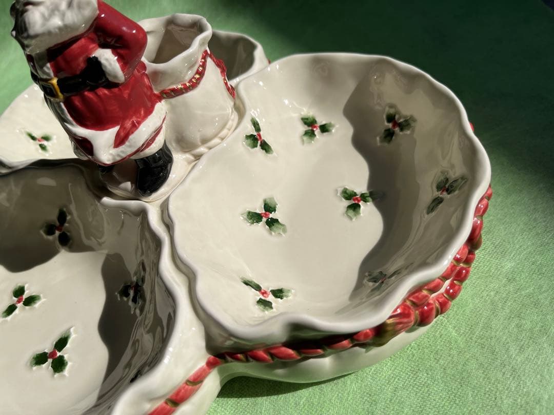 Fitz & Floyd（フィッツ＆フロイド) サンタ　オードブル　クリスマス