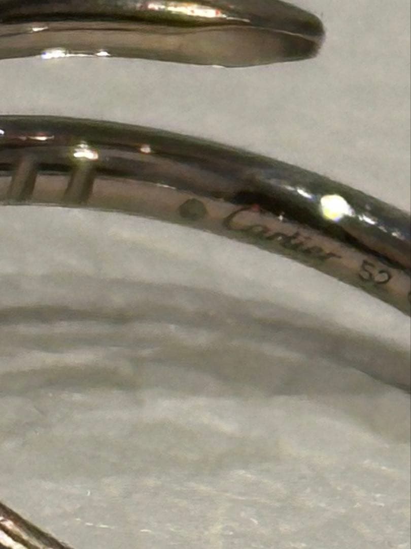Cartier カルティエ リング 52 ジュストアンクル スモール WG