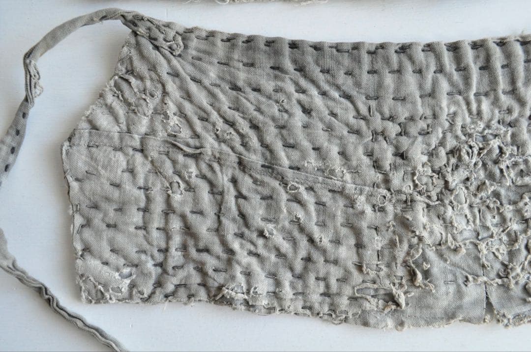 脚絆 襤褸 刺子 藍染 古布 骨董 美術 レトロ 古物 古道具 アンティーク