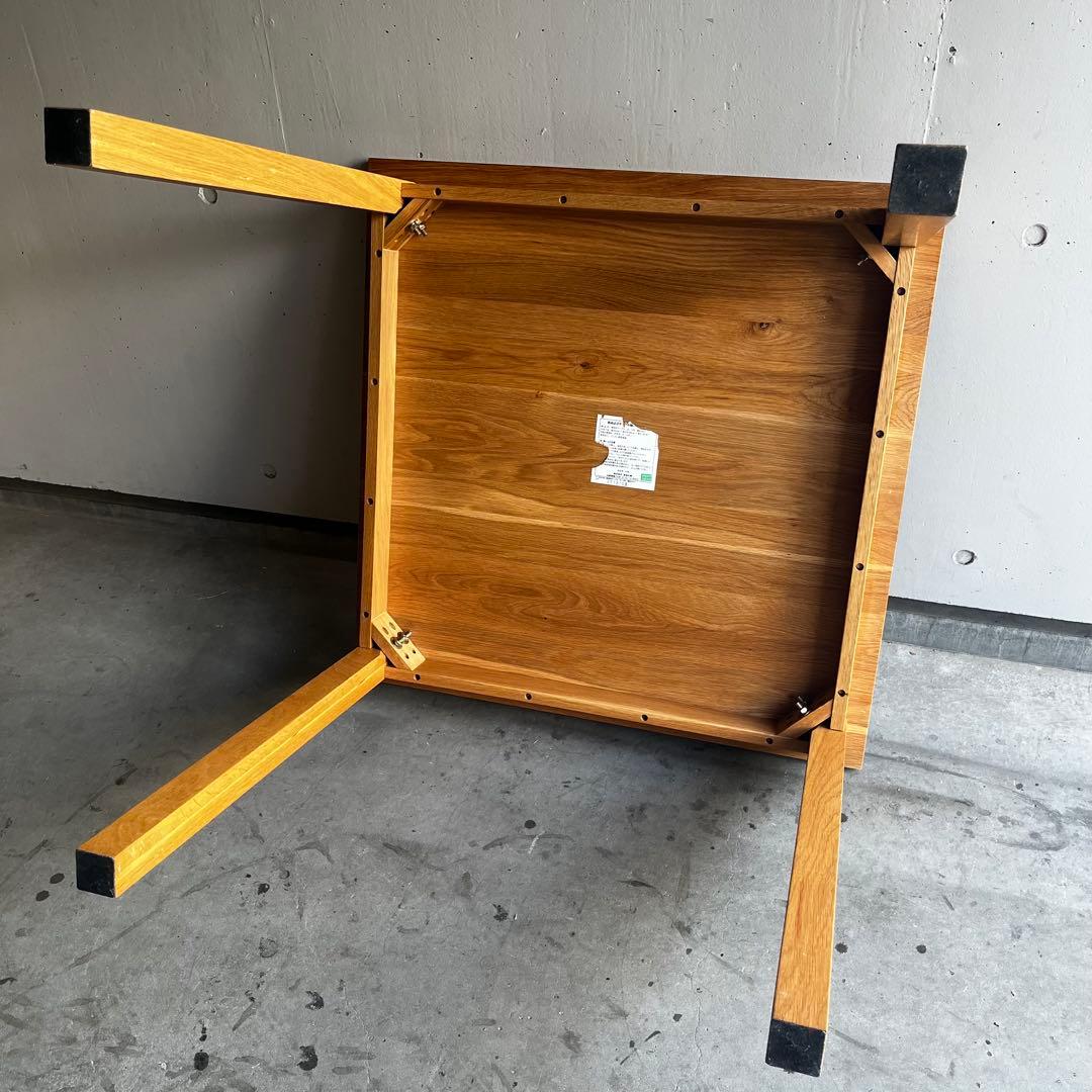 美品・廃盤希少★無印 無垢材ダイニングテーブル 幅８０ｃｍ・オーク材
