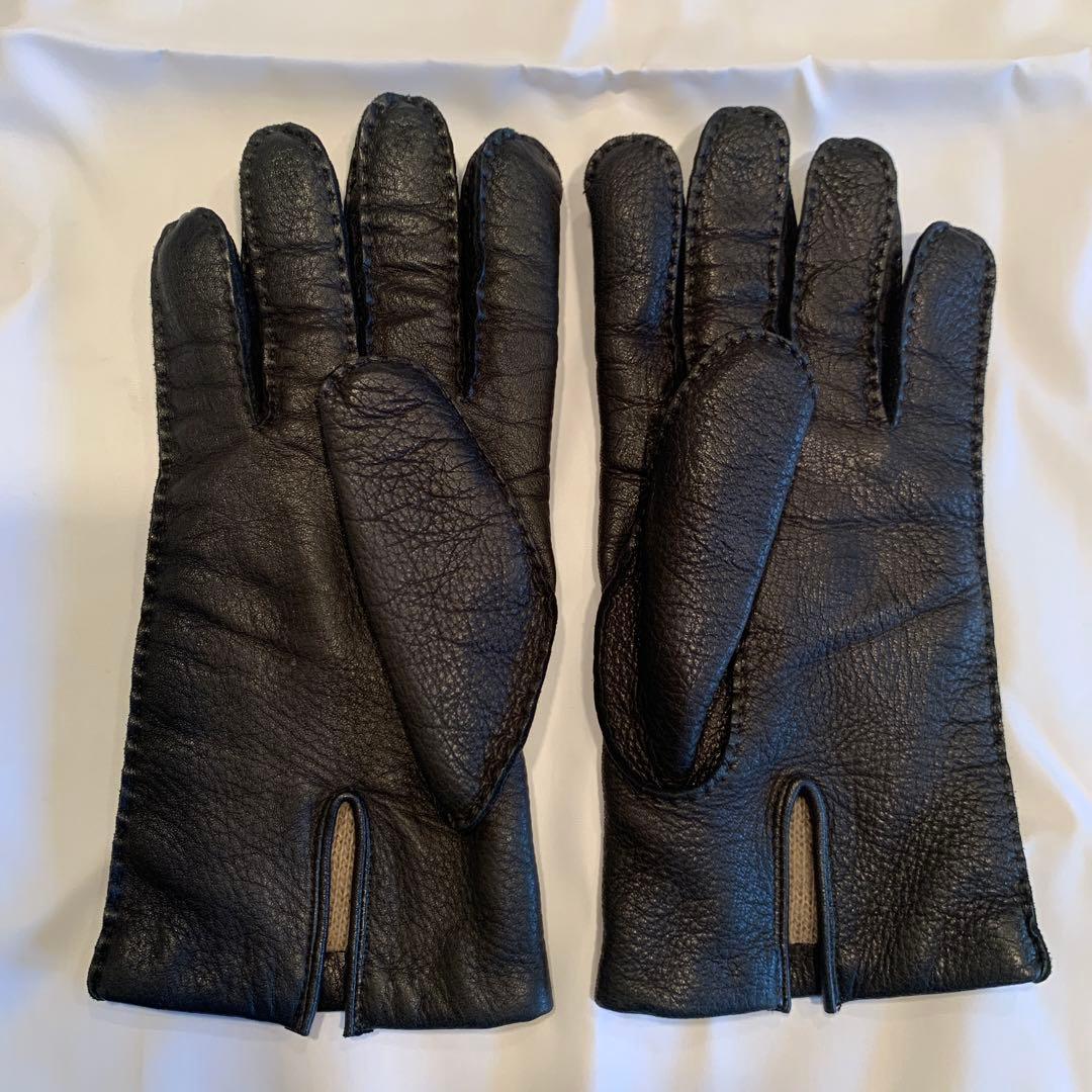 DENTS 黒 レザー 手袋 サイズ8