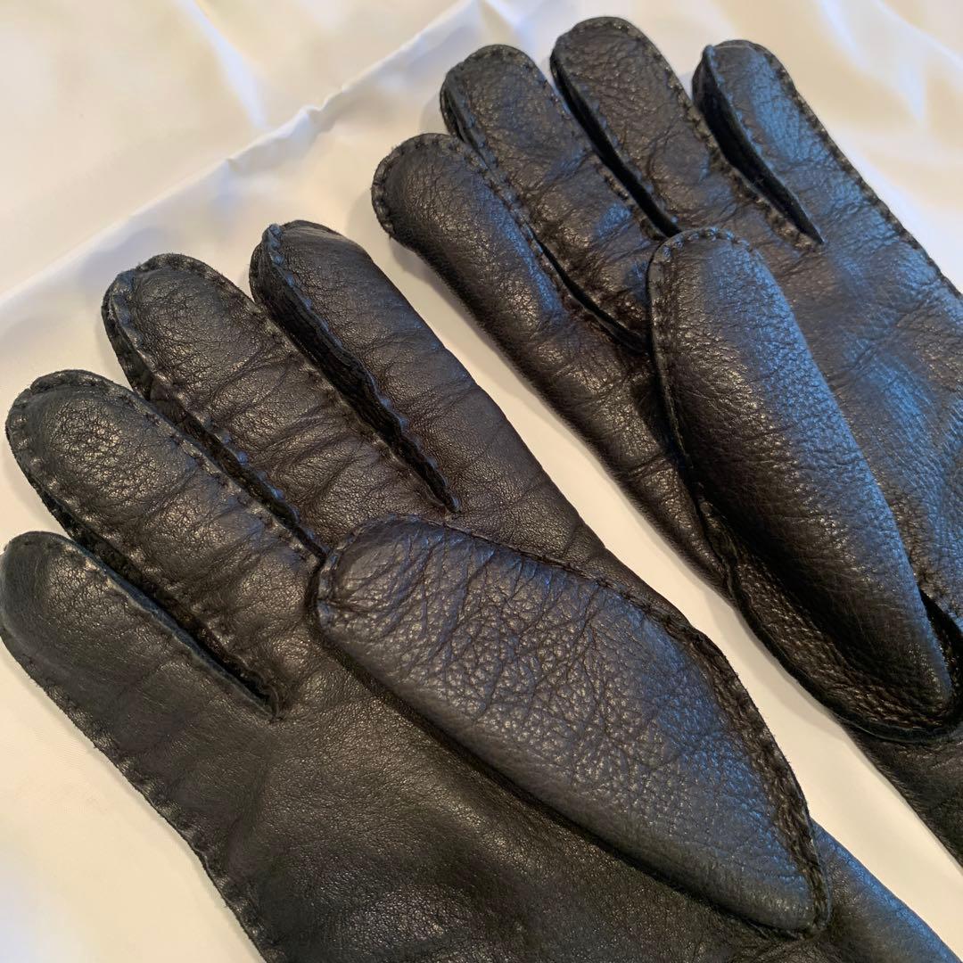 DENTS 黒 レザー 手袋 サイズ8