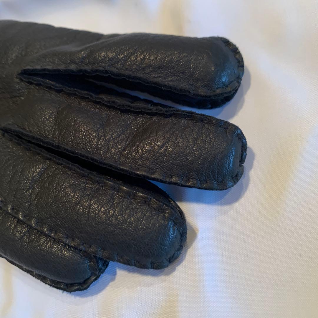 DENTS 黒 レザー 手袋 サイズ8
