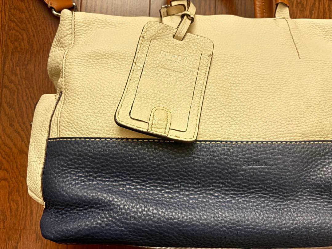 【未使用】FURLA UOMO トートバッグ 2way バイカラー