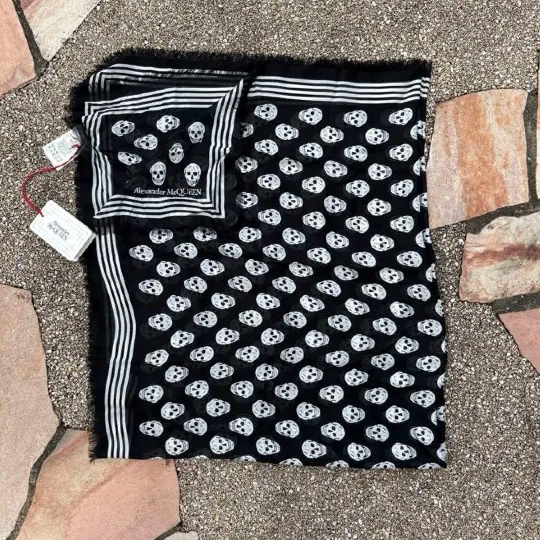 Alexander McQueen スカル　スカーフ　ストール