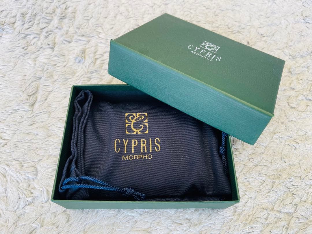 新品未使用箱付【キプリス】小銭入れ カシューレザー ネイビー