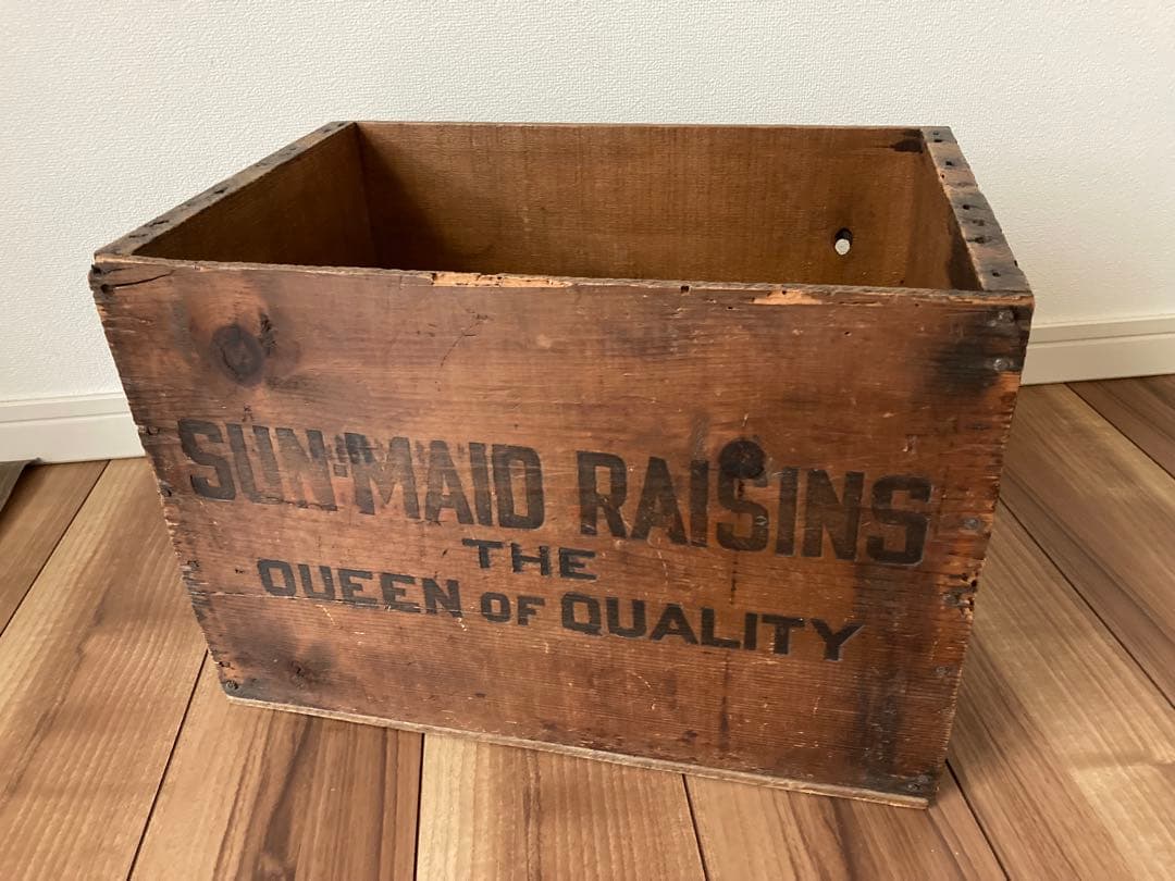 アンティークウッドボックス　Sun-Maid Raisins