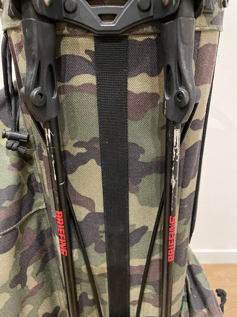 カズ　BRIEFING グリーンカモ　迷彩 スタンドゴルフバッグ