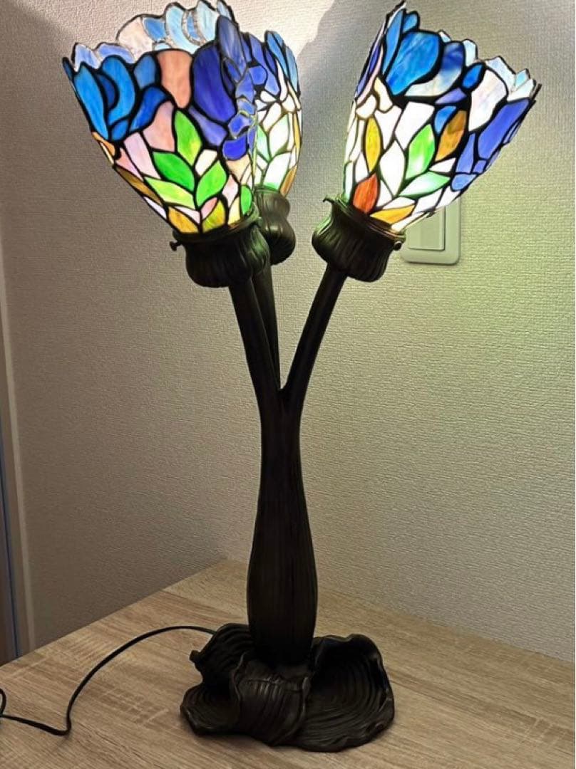 ステンドグラスランプ　アンティークランプ