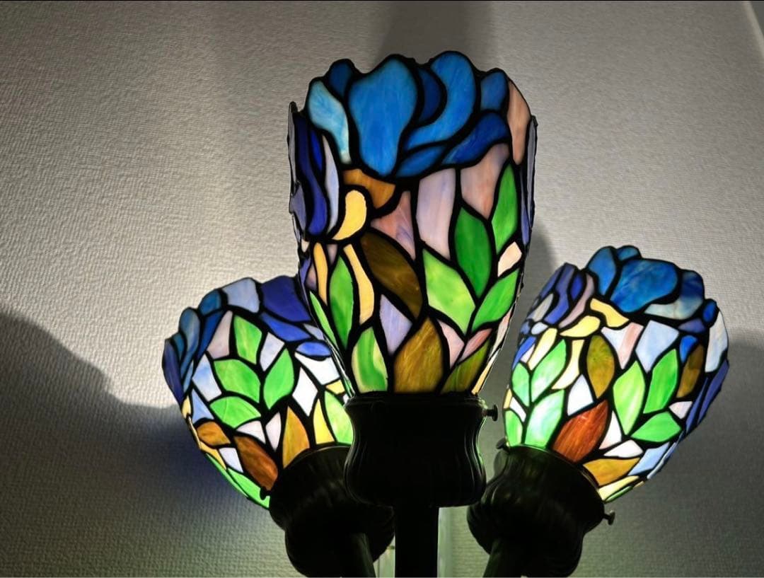 ステンドグラスランプ　アンティークランプ