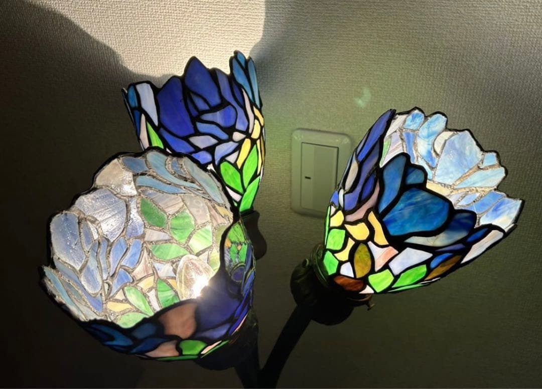 ステンドグラスランプ　アンティークランプ
