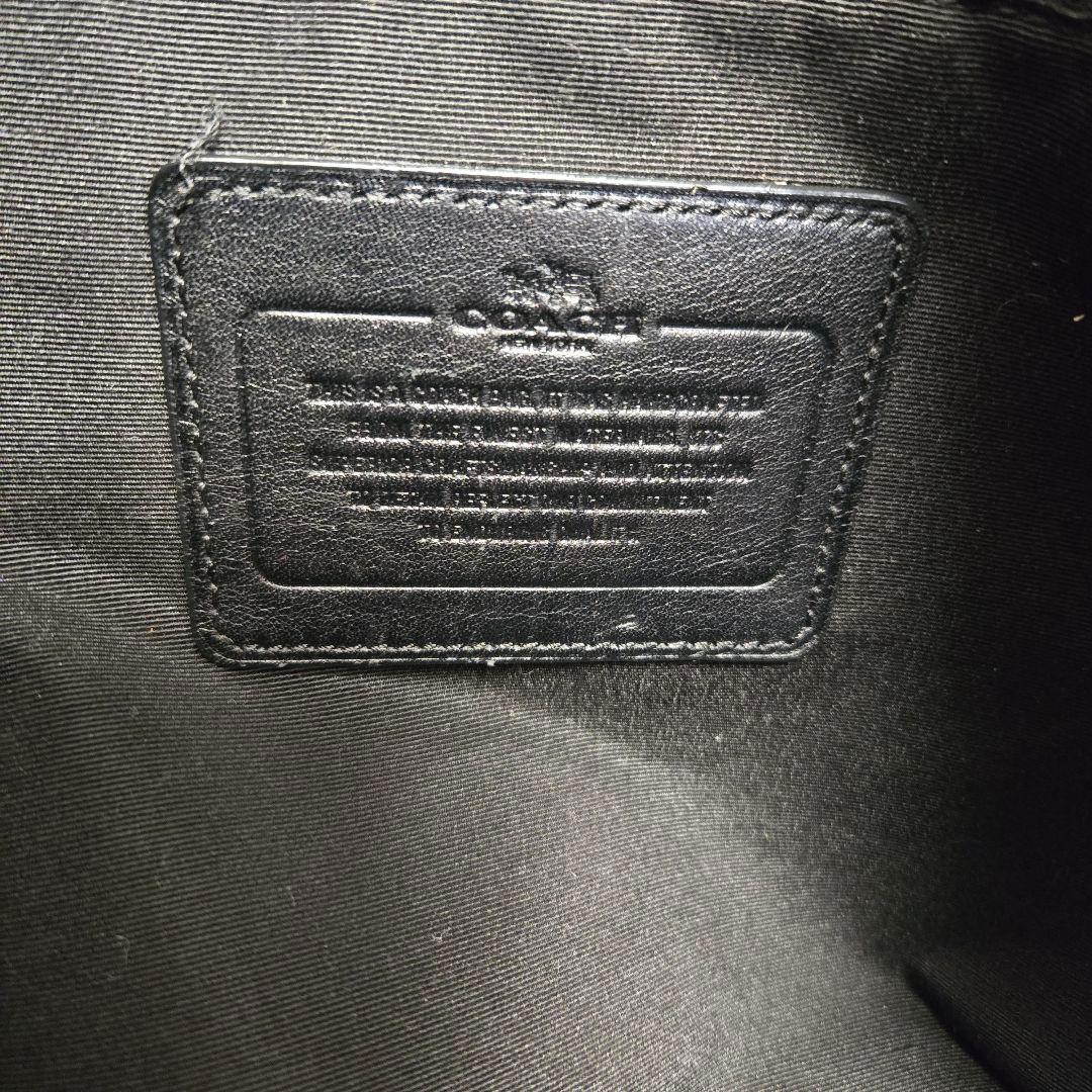 【大容量】コーチ ビジネスバッグ トートバッグ メンズ ブラック オールレザー