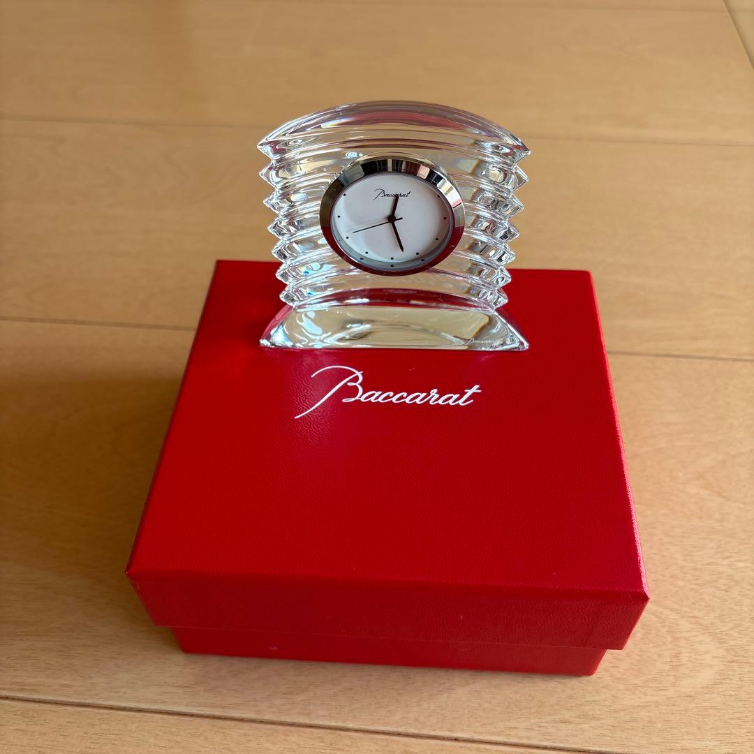 Baccarat クリスタル 置時計 レッドボックス付き