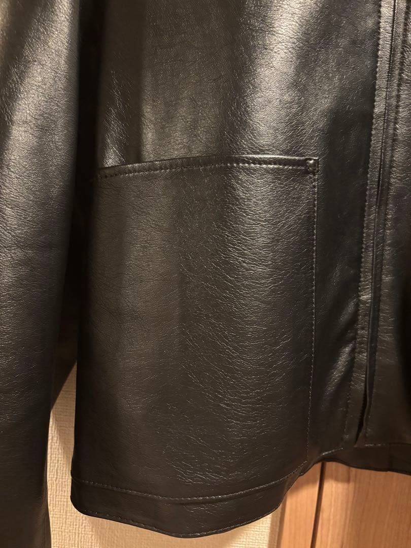 AMERI VINTAGE☆COMPACT FAKELEATHER JACKET