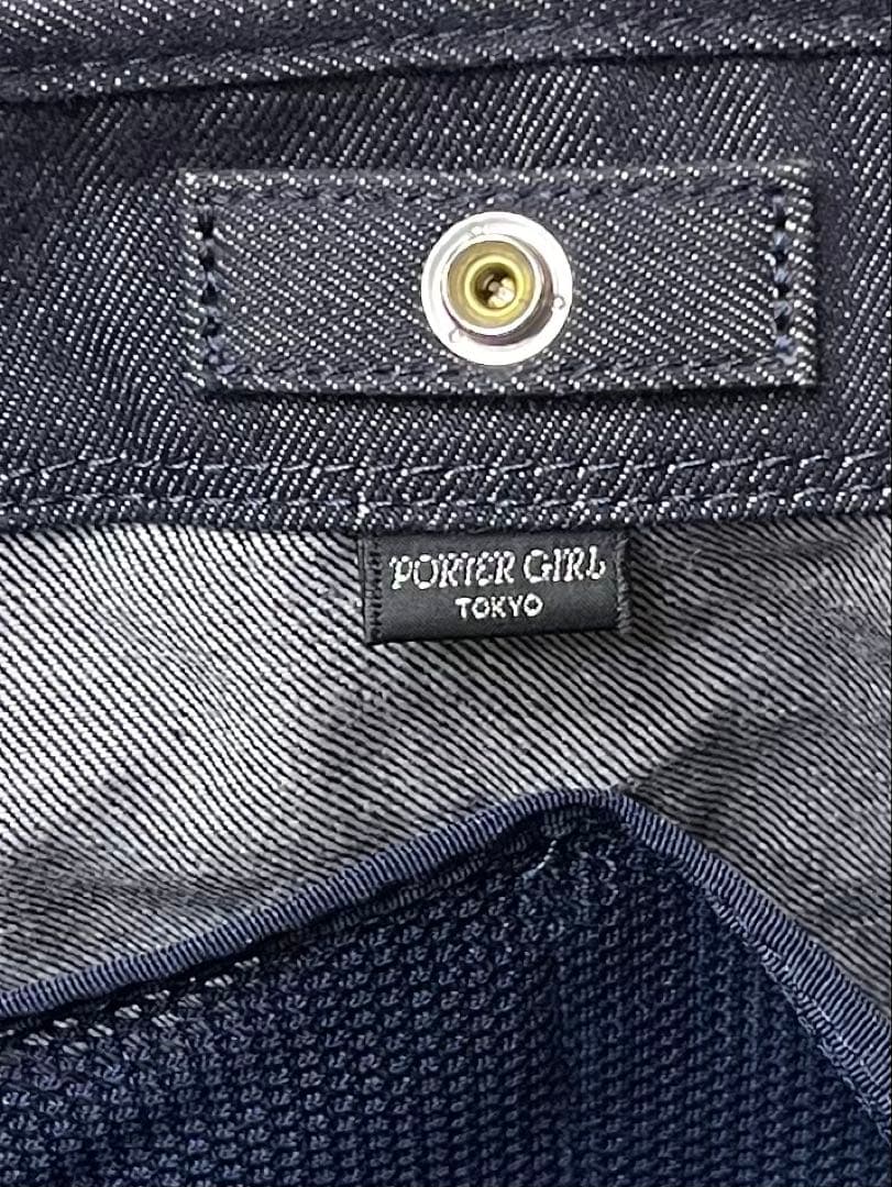 ✨未使用品✨PORTER ポーターガール トートバック A4可 デニム　肩がけ