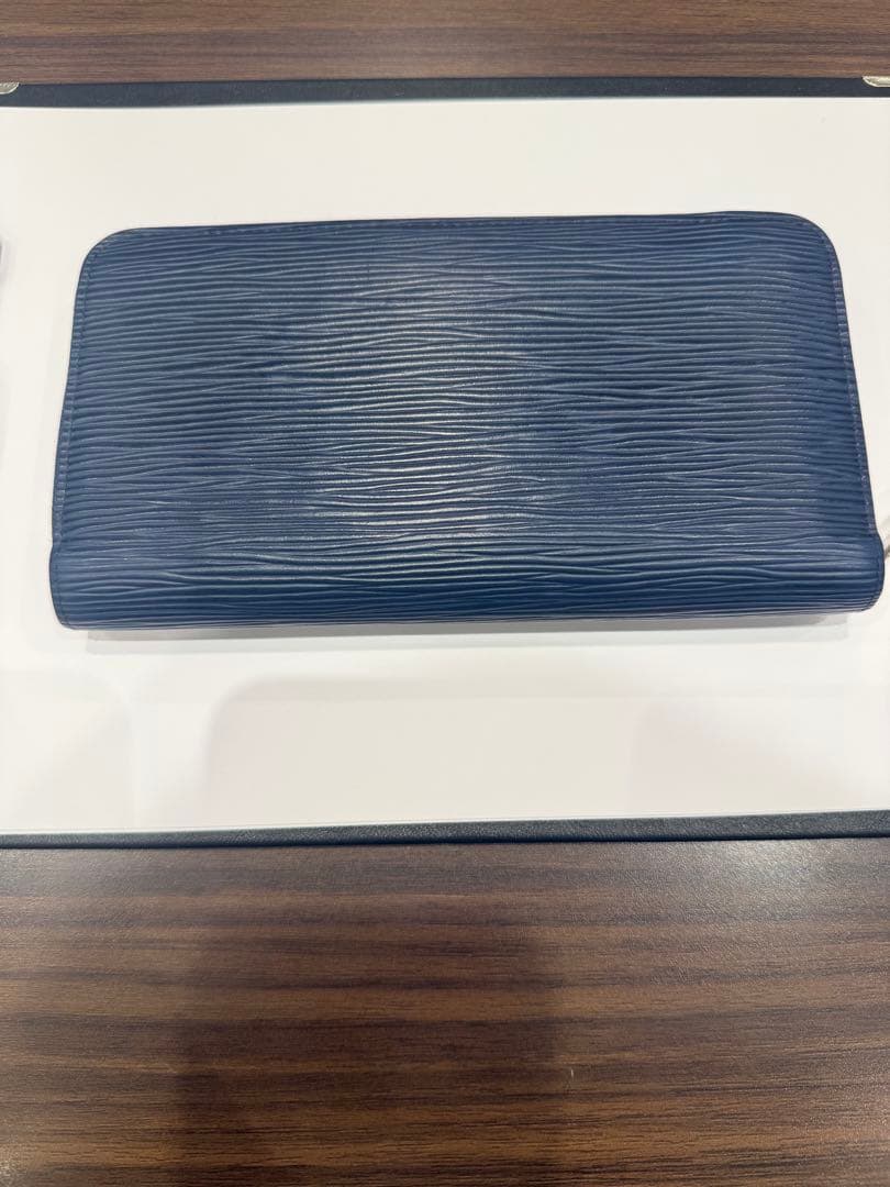 エピレザー ネイビー 長財布