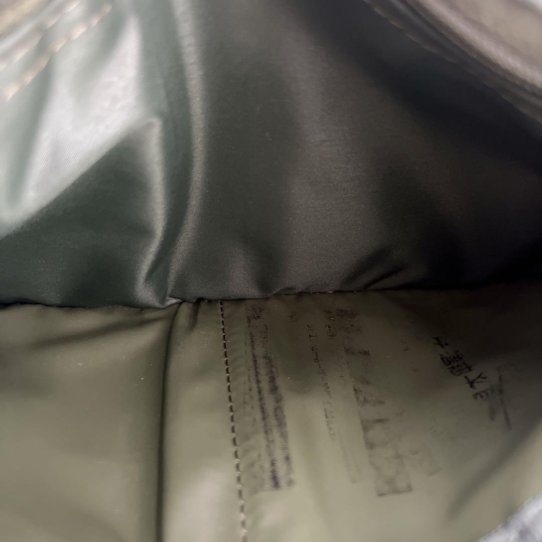 PORTER ポーター　三つ折り財布　カプセル　ロゴ　モスグリーン　ナイロン