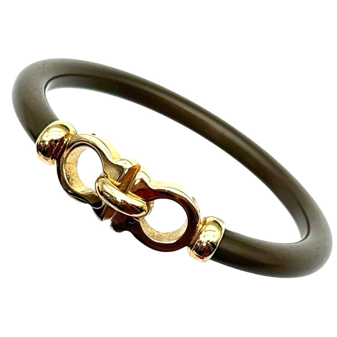 美品◎ サルヴァトーレフェラガモ ダブルガンチーニ ブレスレット