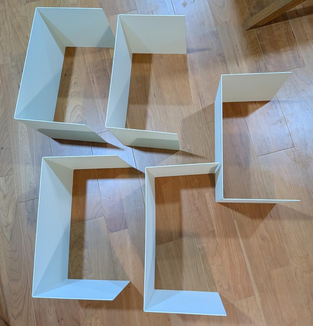 送料無料 無印良品 スタッキングシェルフ・コの字棚 5個セット